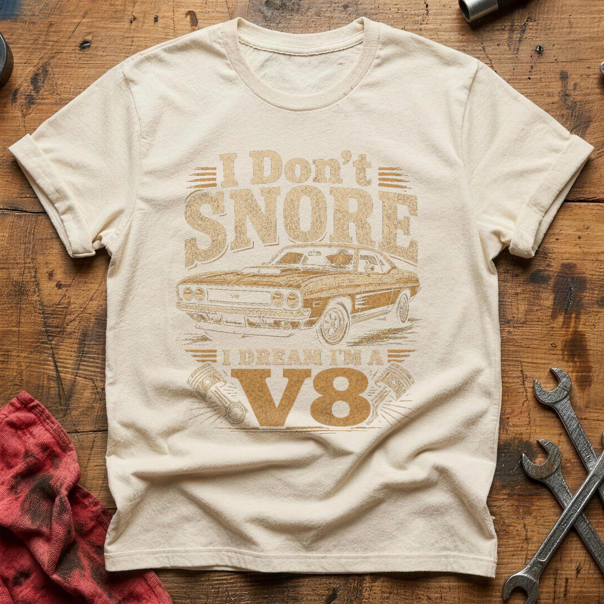Dream Machine V8 T-Shirt - Natural