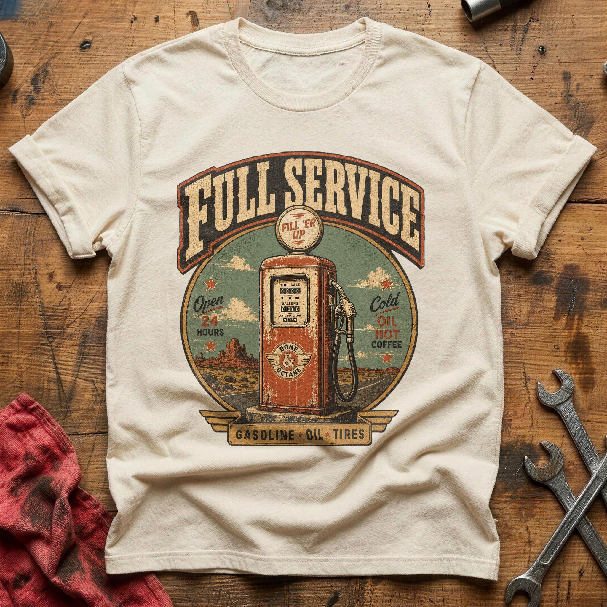 Fill 'Er Up T-Shirt - Natural