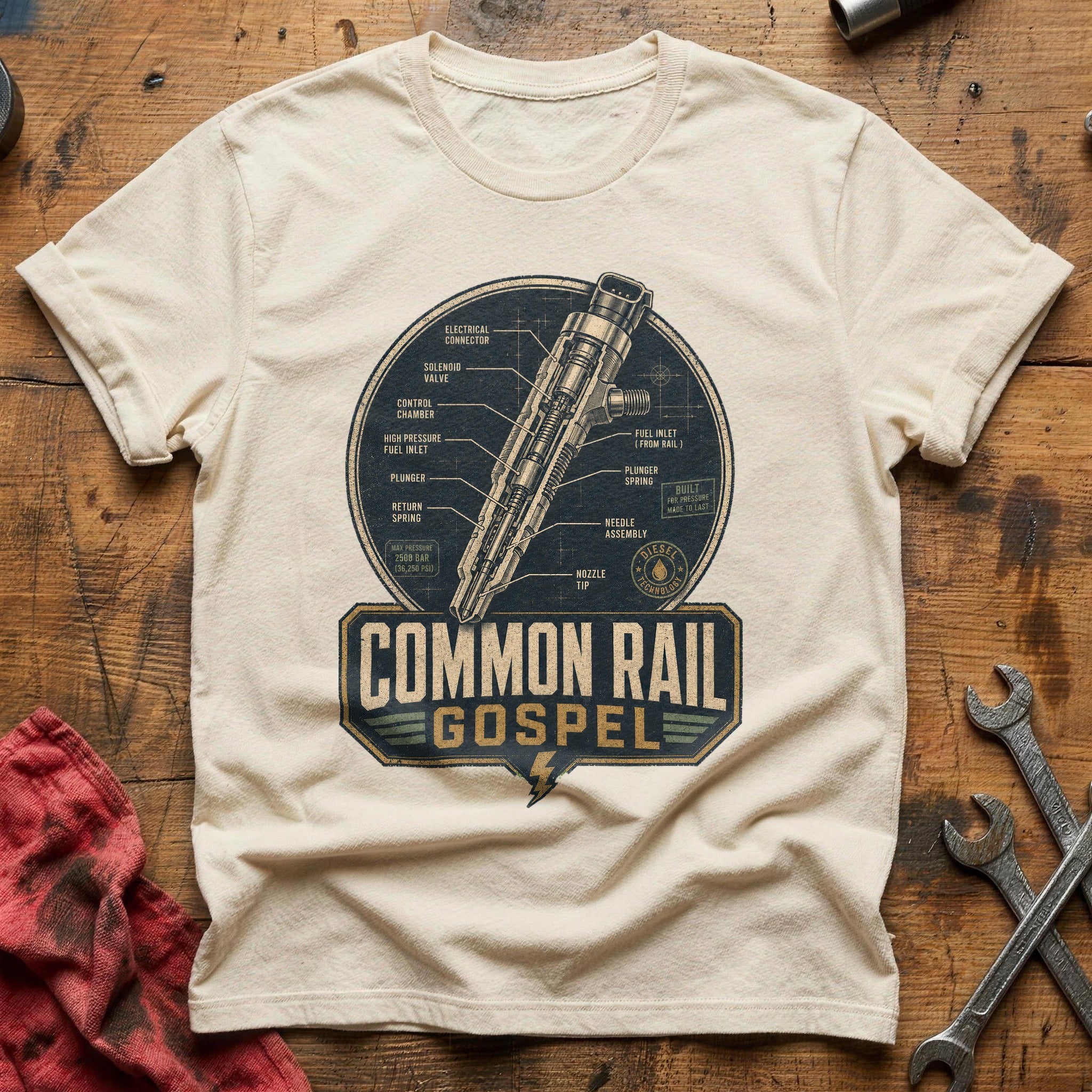 Fuel Injection Scripture T-Shirt - Natural