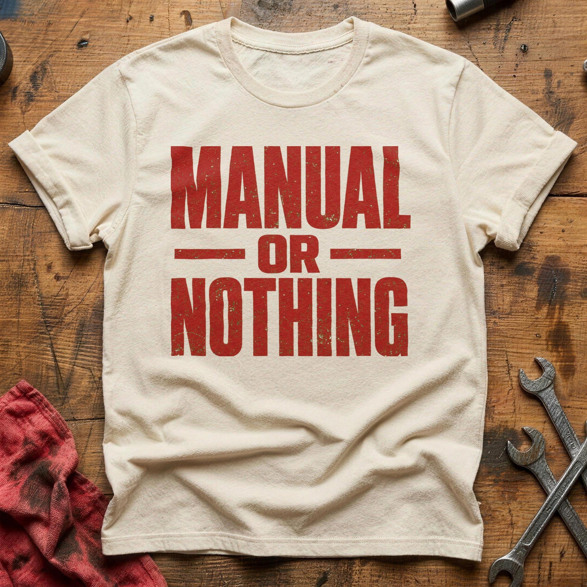 Manual or Nothing T-Shirt - Natural