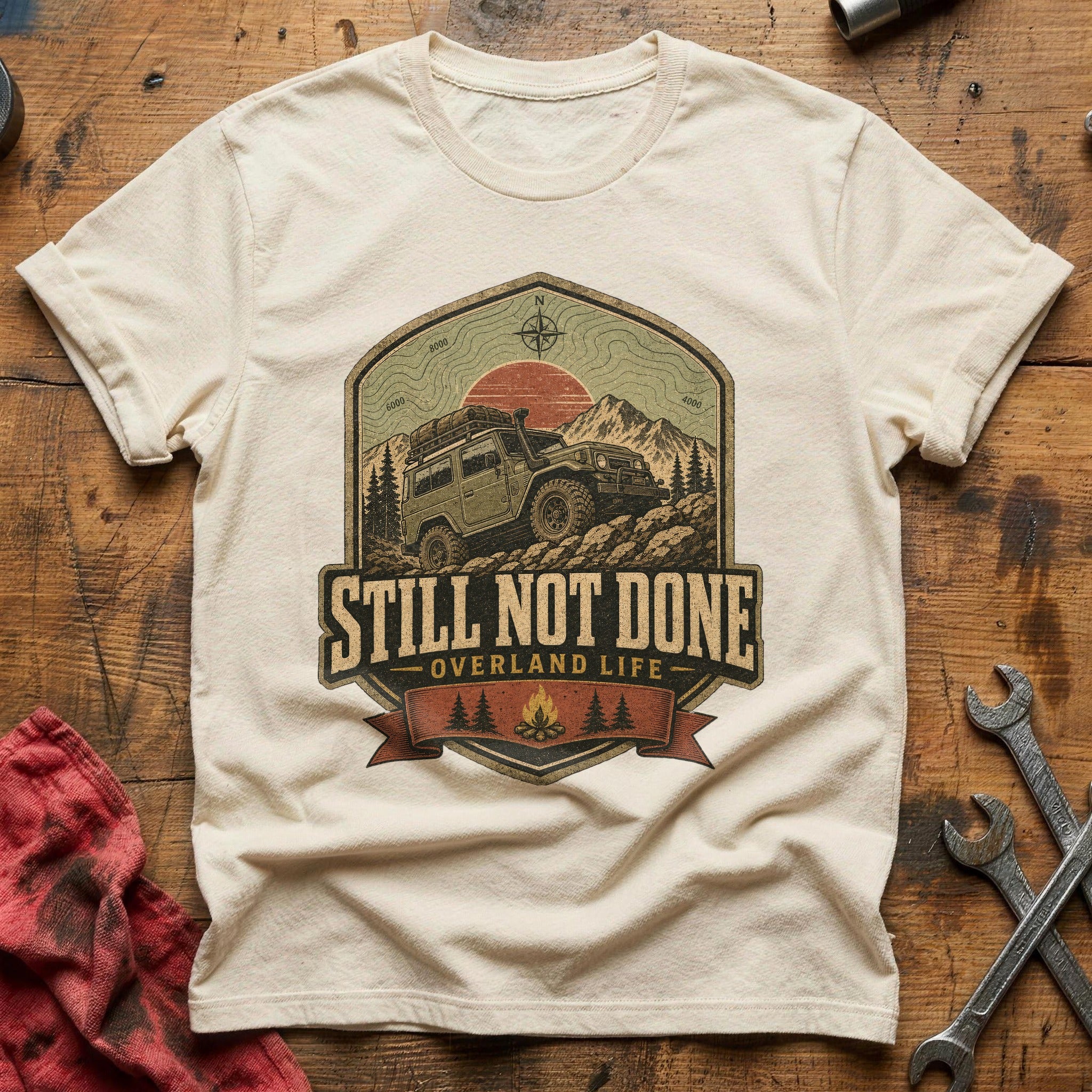 Overland Life T-Shirt - Natural