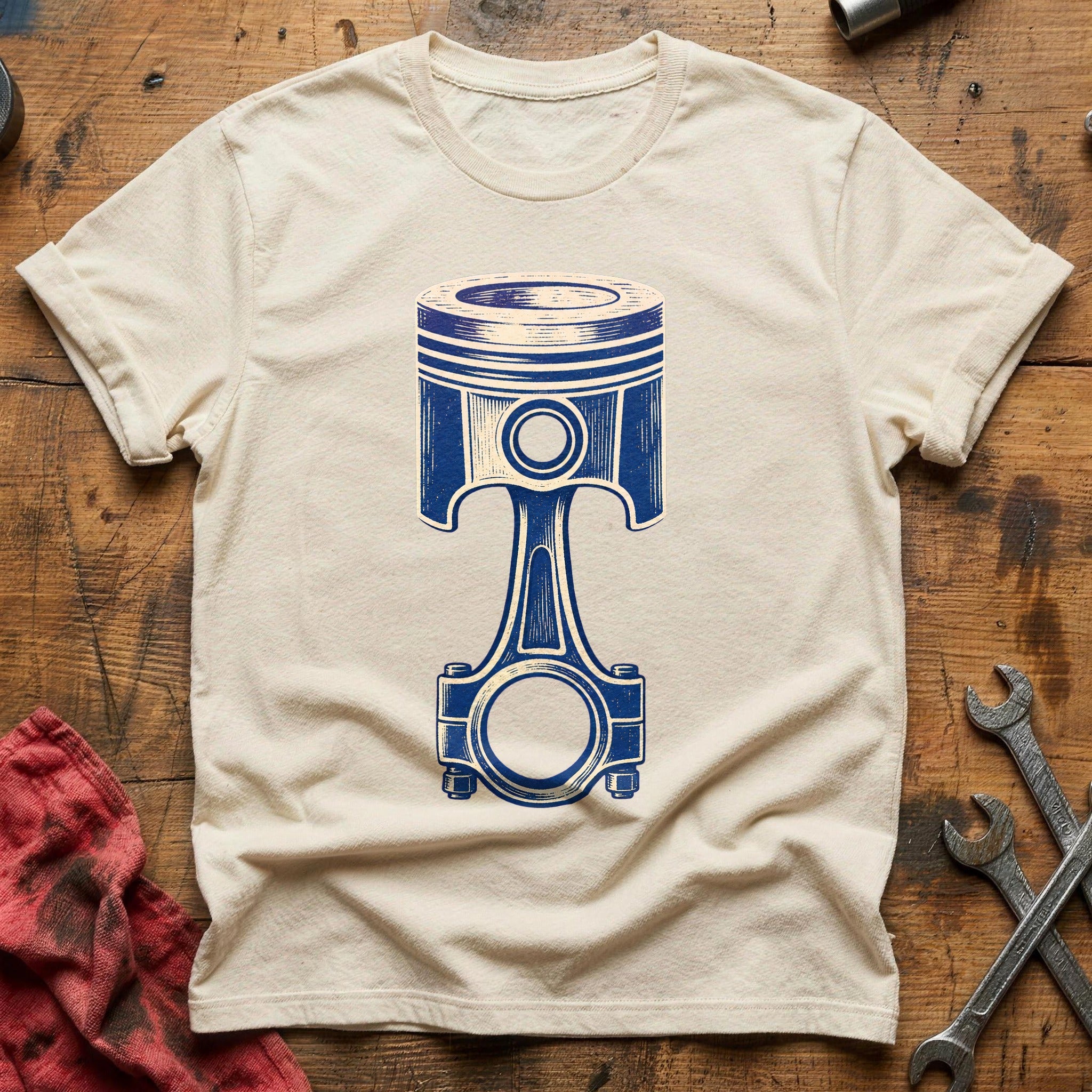 Piston & Rod T-Shirt - Natural