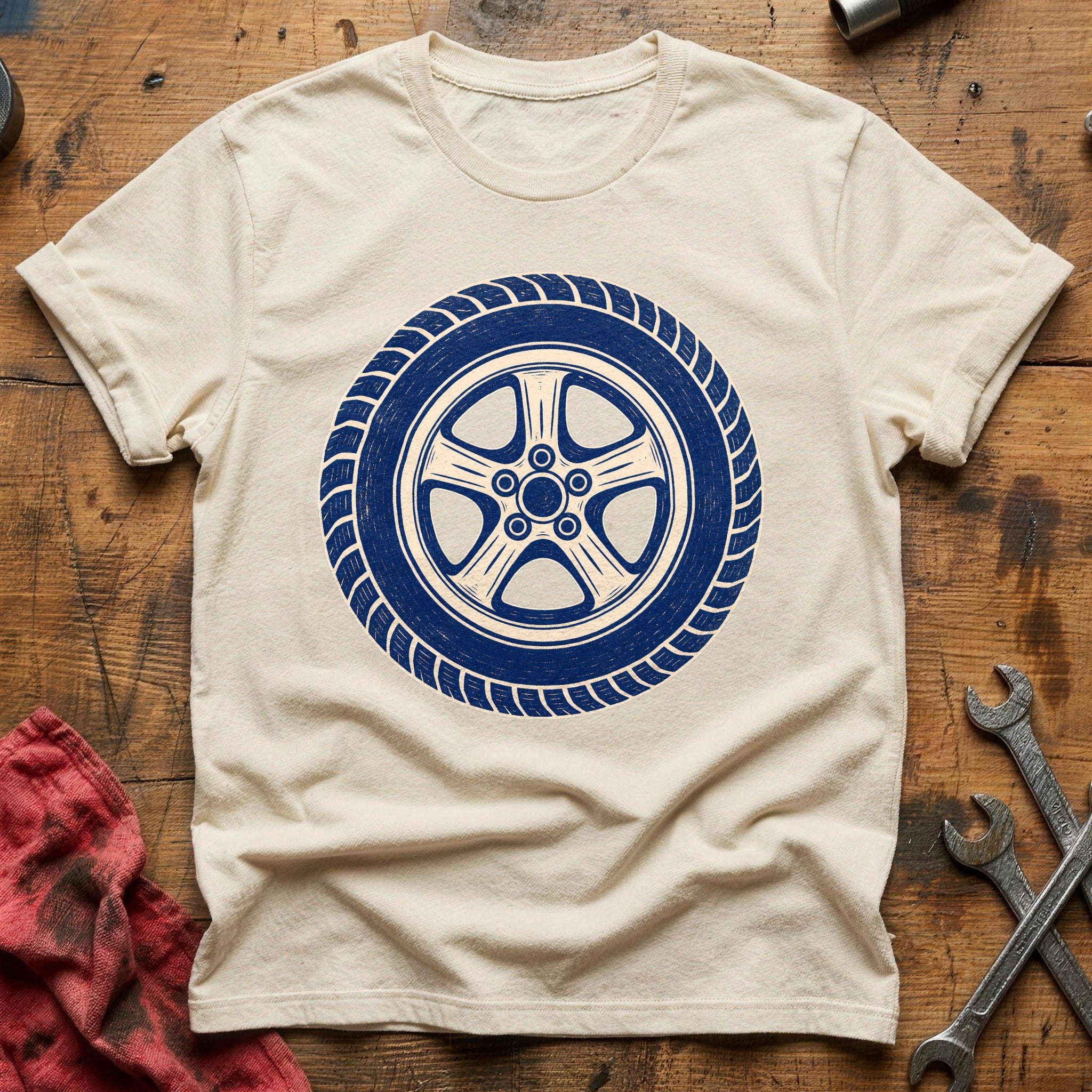 Rubber & Rim T-Shirt - Natural