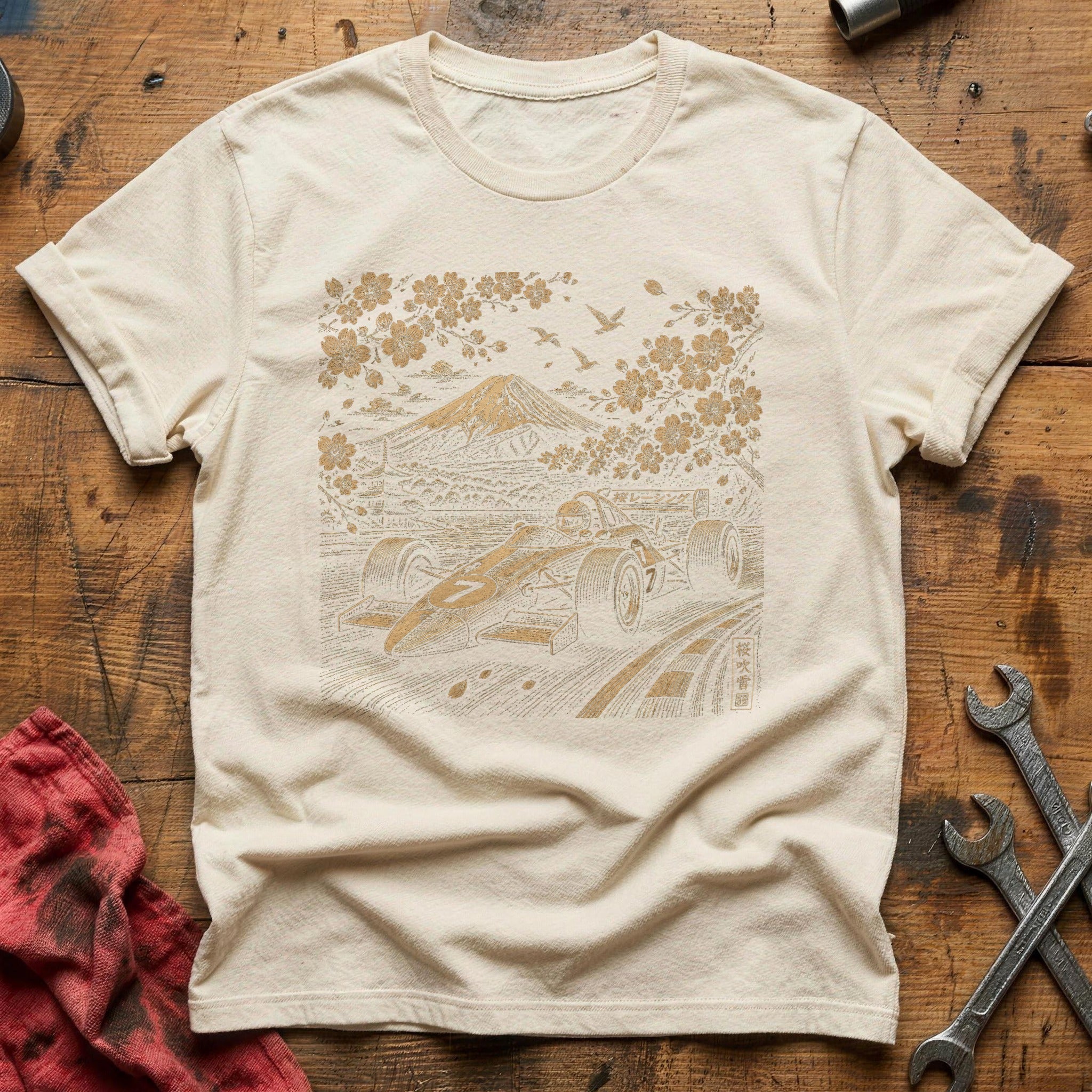 Sakura Circuit T-Shirt - Natural