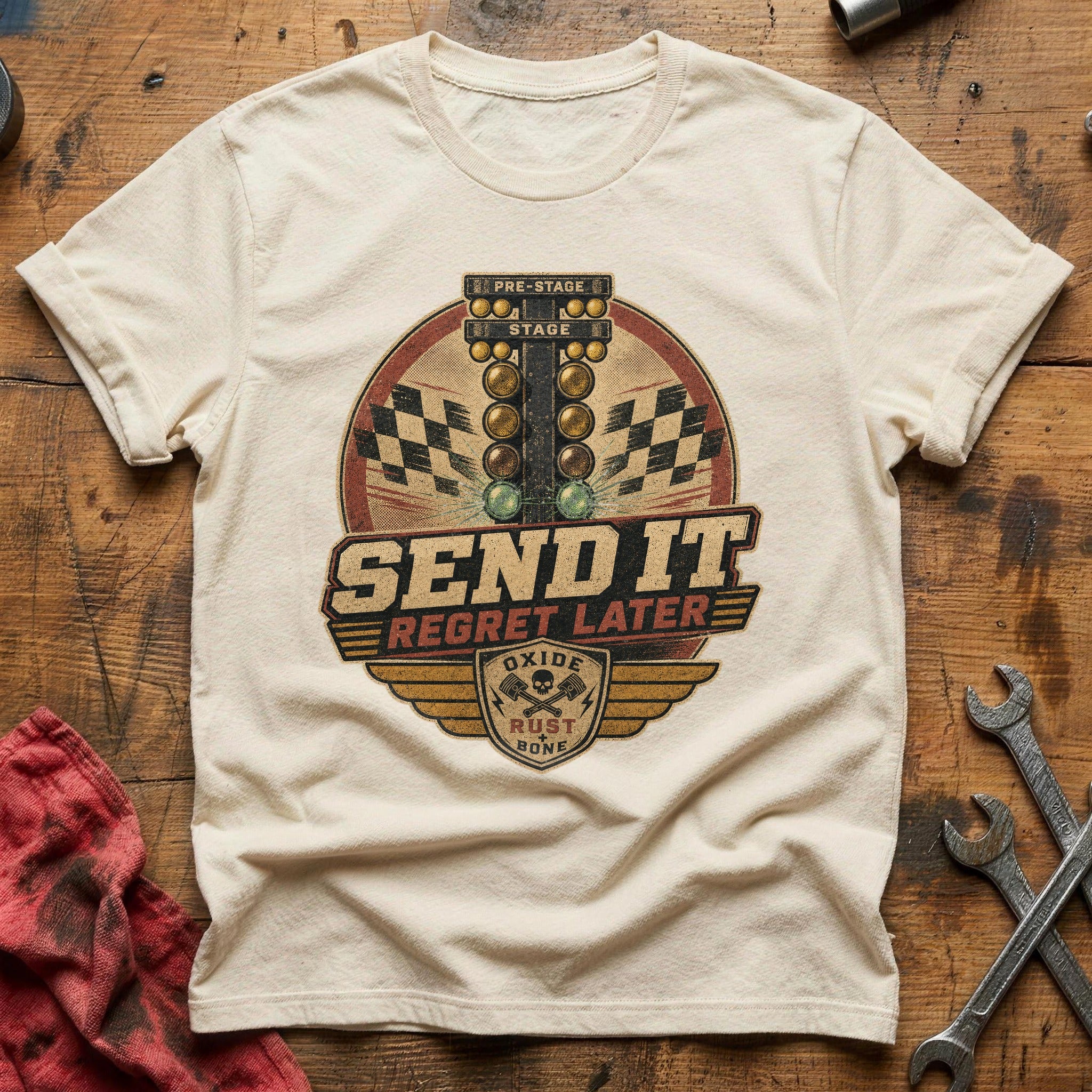 Send It, Regret Later T-Shirt - Natural