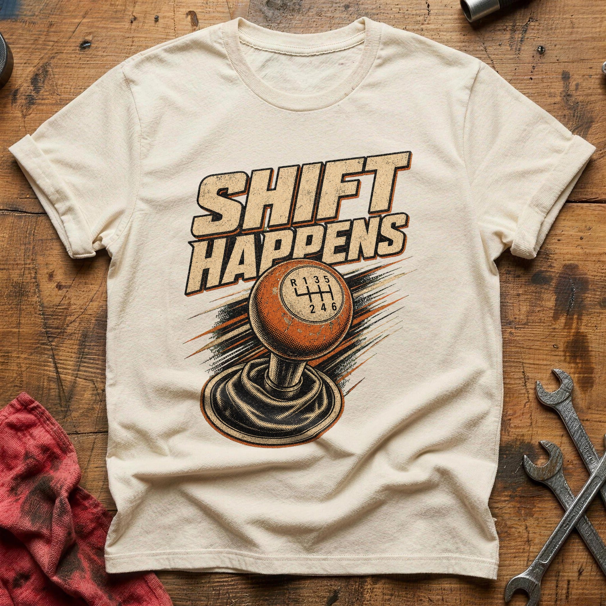 Shift Happens T-Shirt - Natural