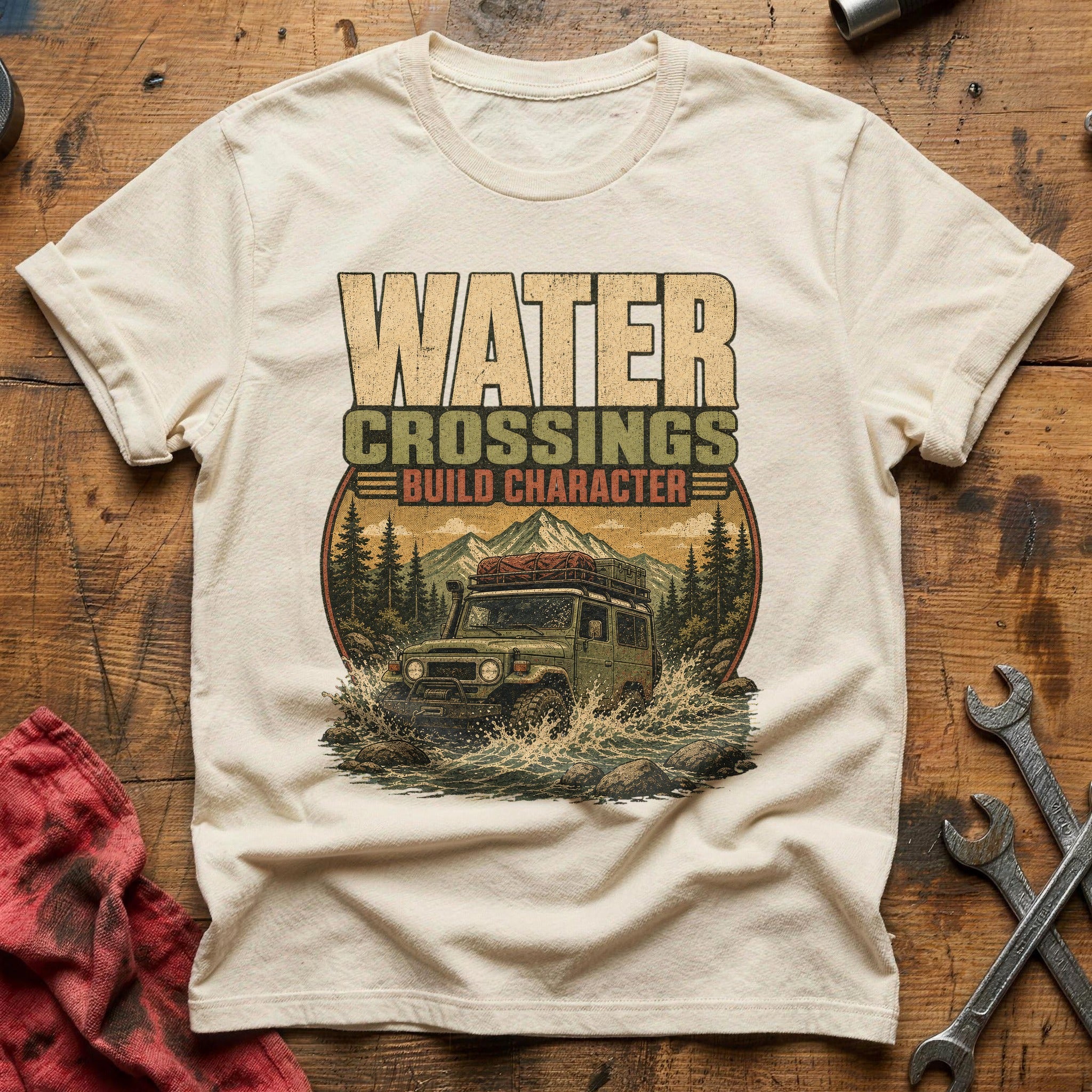 Water Crossings T-Shirt - Natural