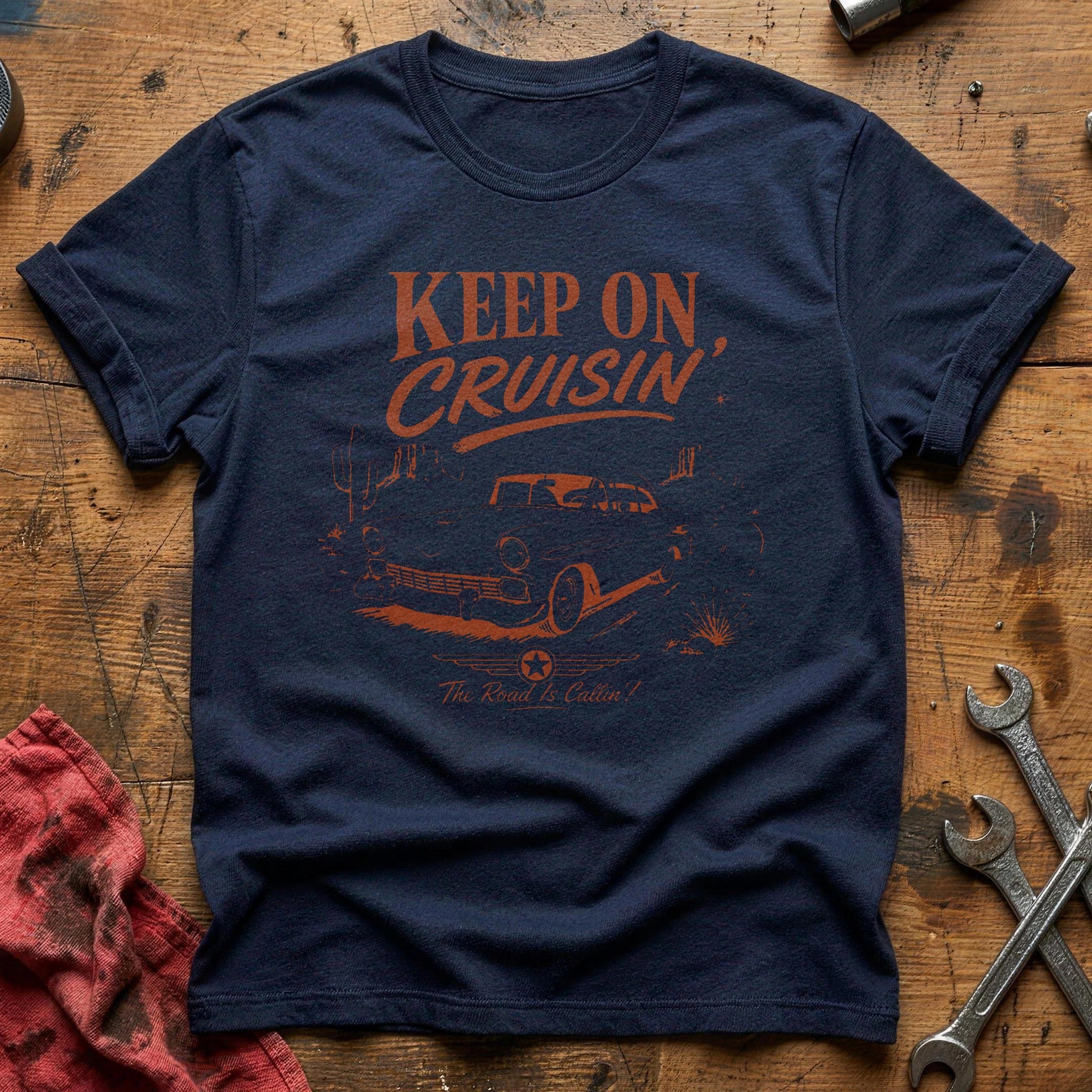 Keep on Cruisin' T-Shirt - Navy