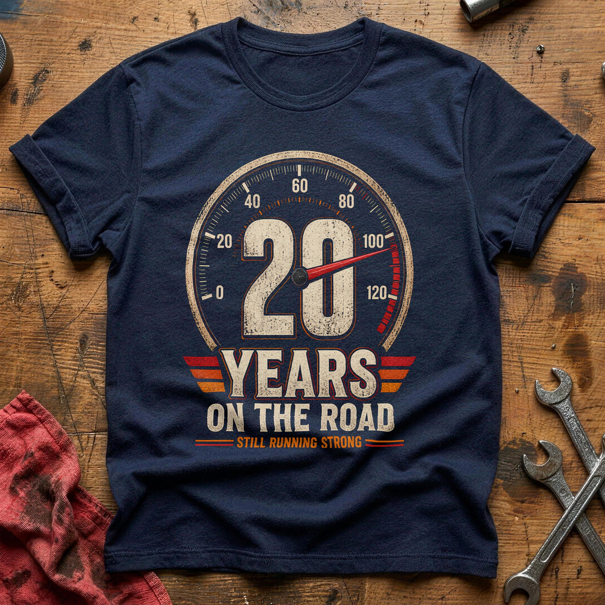 20 On The Road T-Shirt - Navy