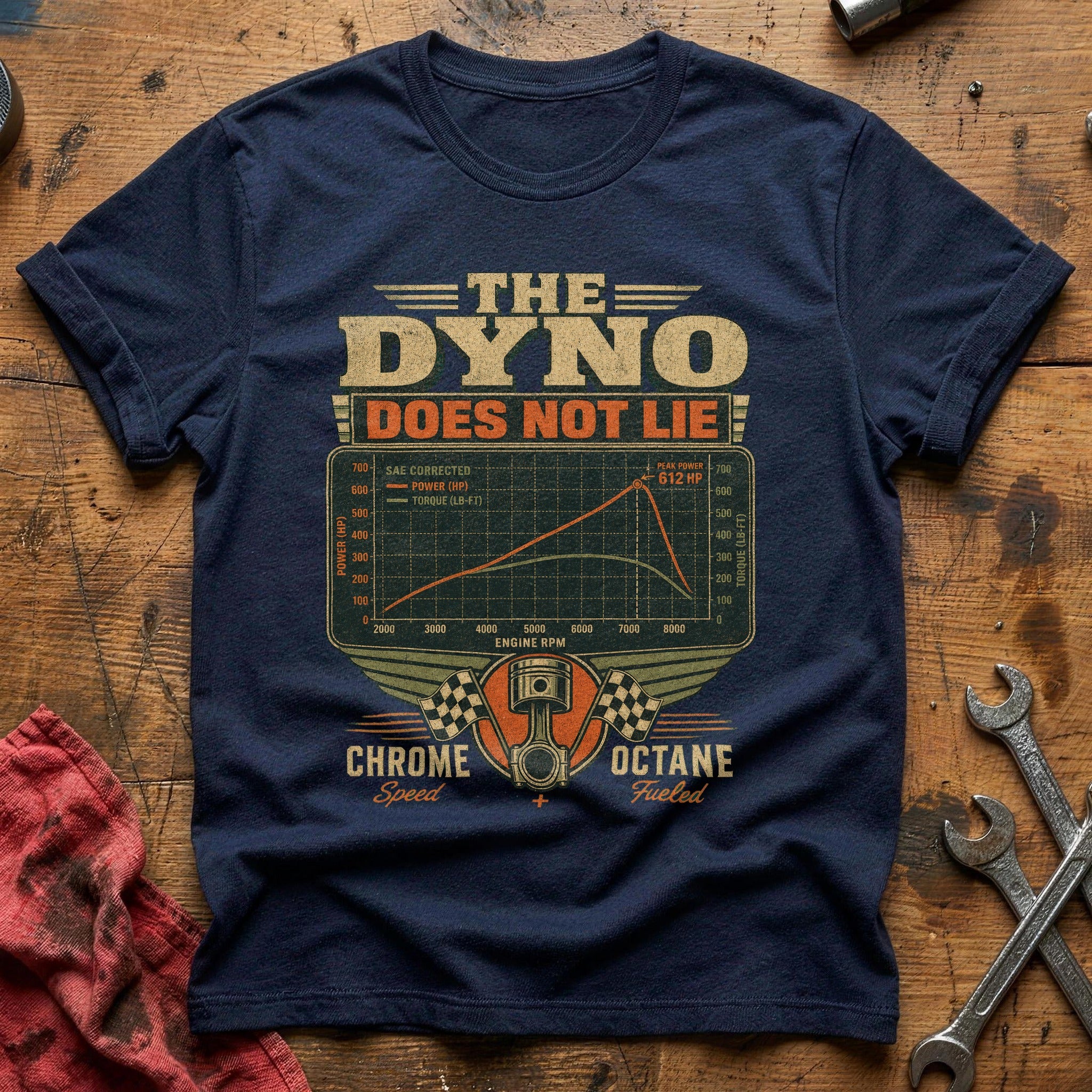 The Dyno Does not Lie T-Shirt - Navy