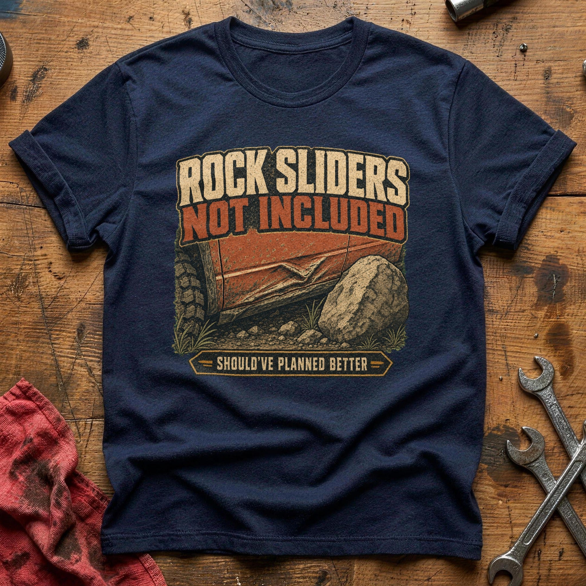 Rock Sliders not Included T-Shirt - Navy