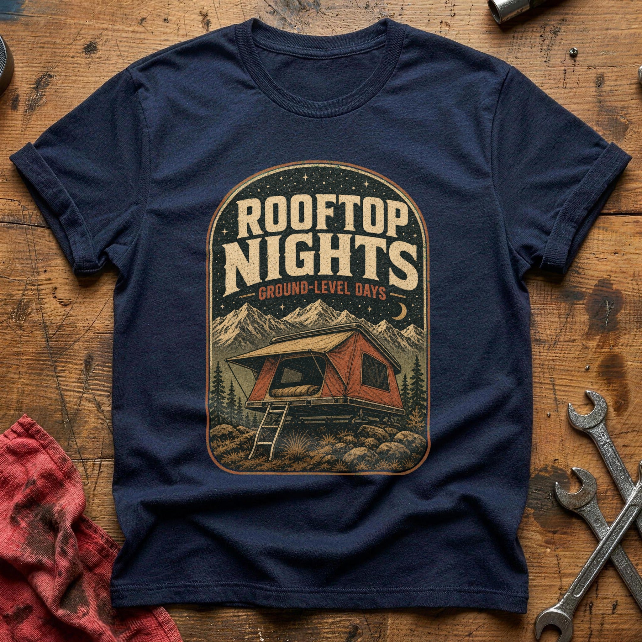 Rooftop Nights T-Shirt - Navy