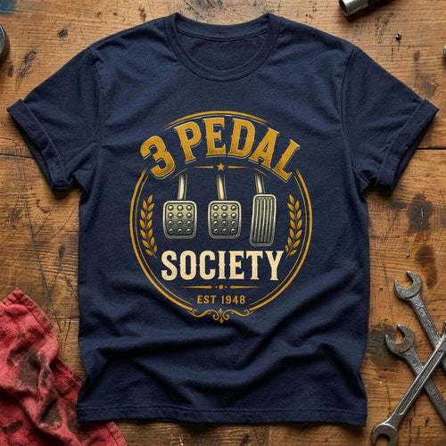 3 Pedal Society 28 T-Shirt - Navy