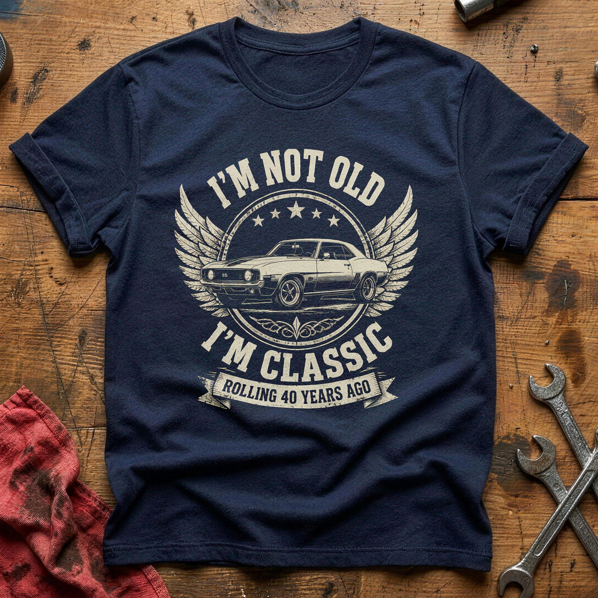 40 Im Classic T-Shirt - Navy