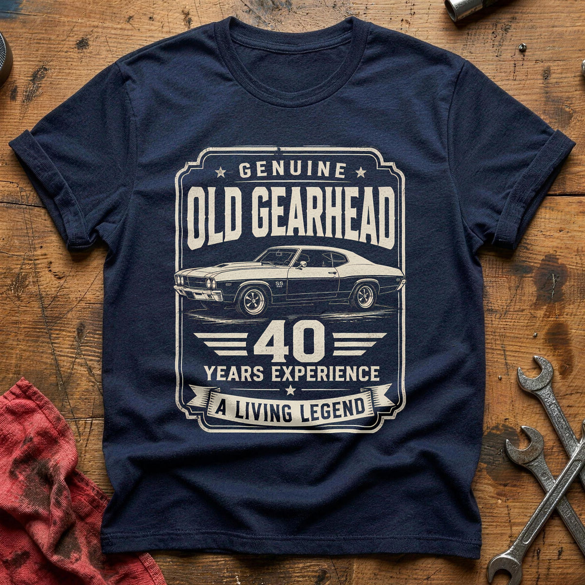 40 Living Legend T-Shirt - Navy
