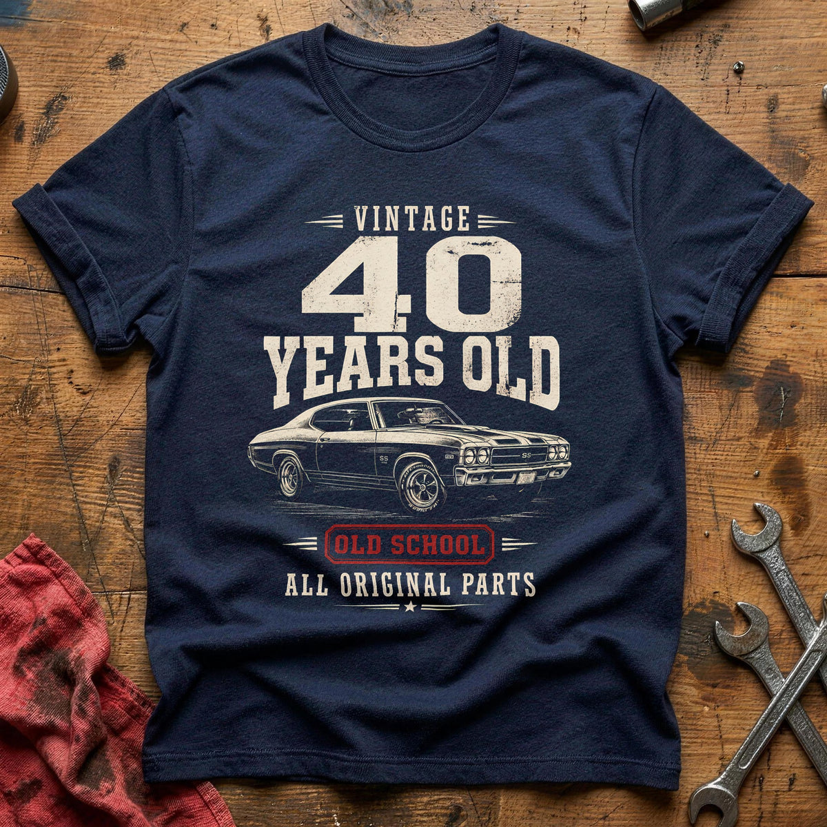 40 Original Parts T-Shirt - Navy