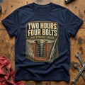 Two Hours, Four Bolts T-Shirt - Navy
