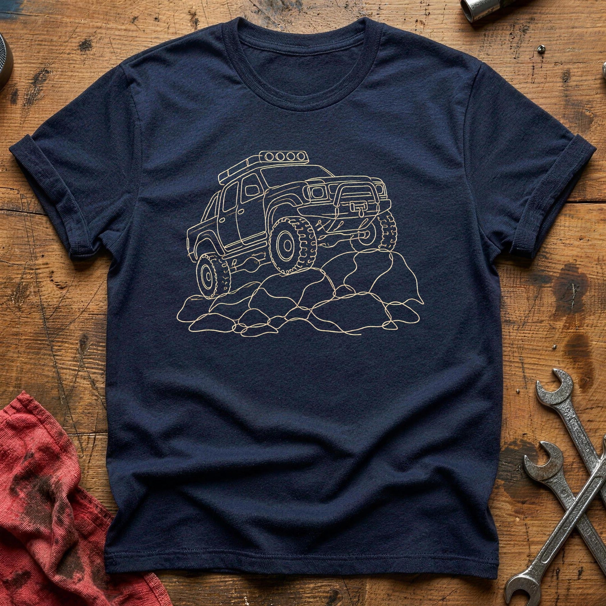 4x4 Rockcrawl 48 T-Shirt - Navy
