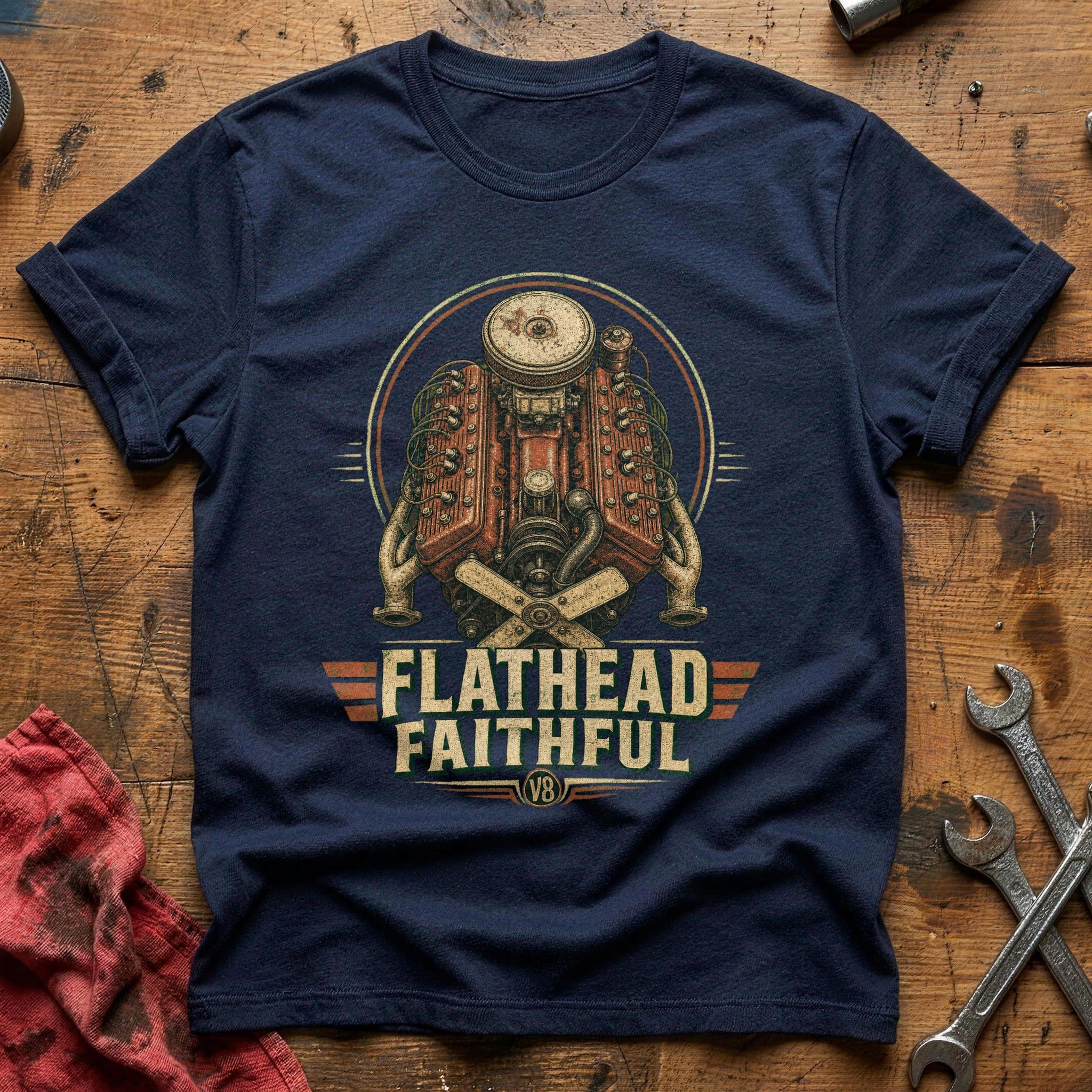 Flathead Faithful T-Shirt - Navy