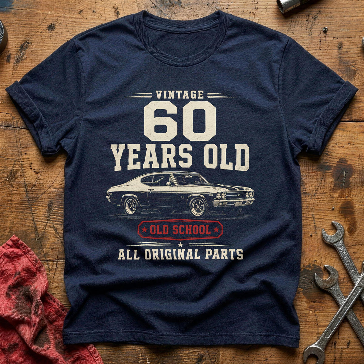 60 Original Parts T-Shirt - Navy