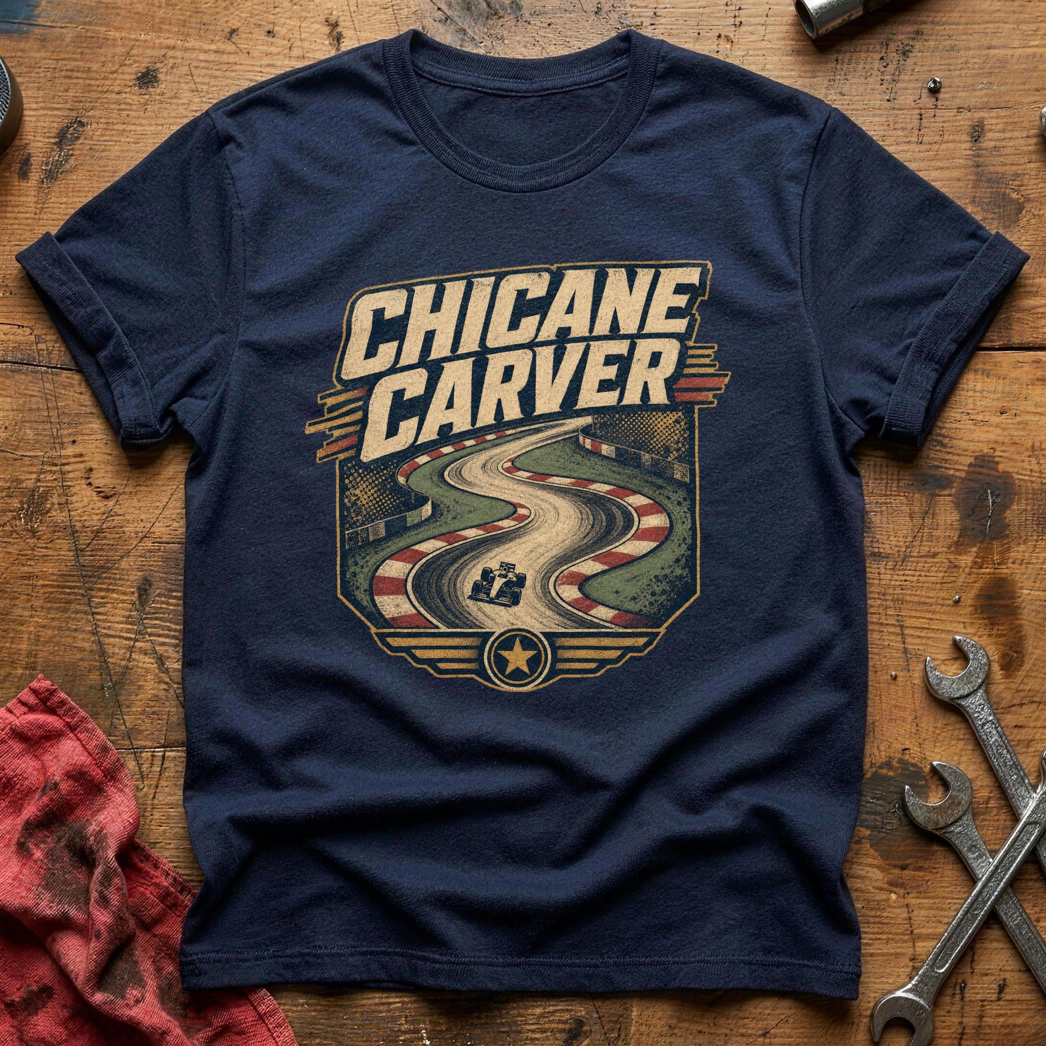 Chicane Carver T-Shirt - Navy