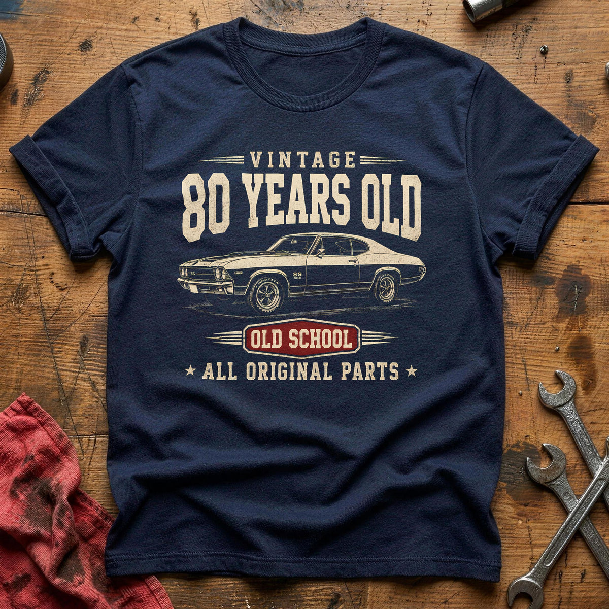 80 Original Parts T-Shirt - Navy