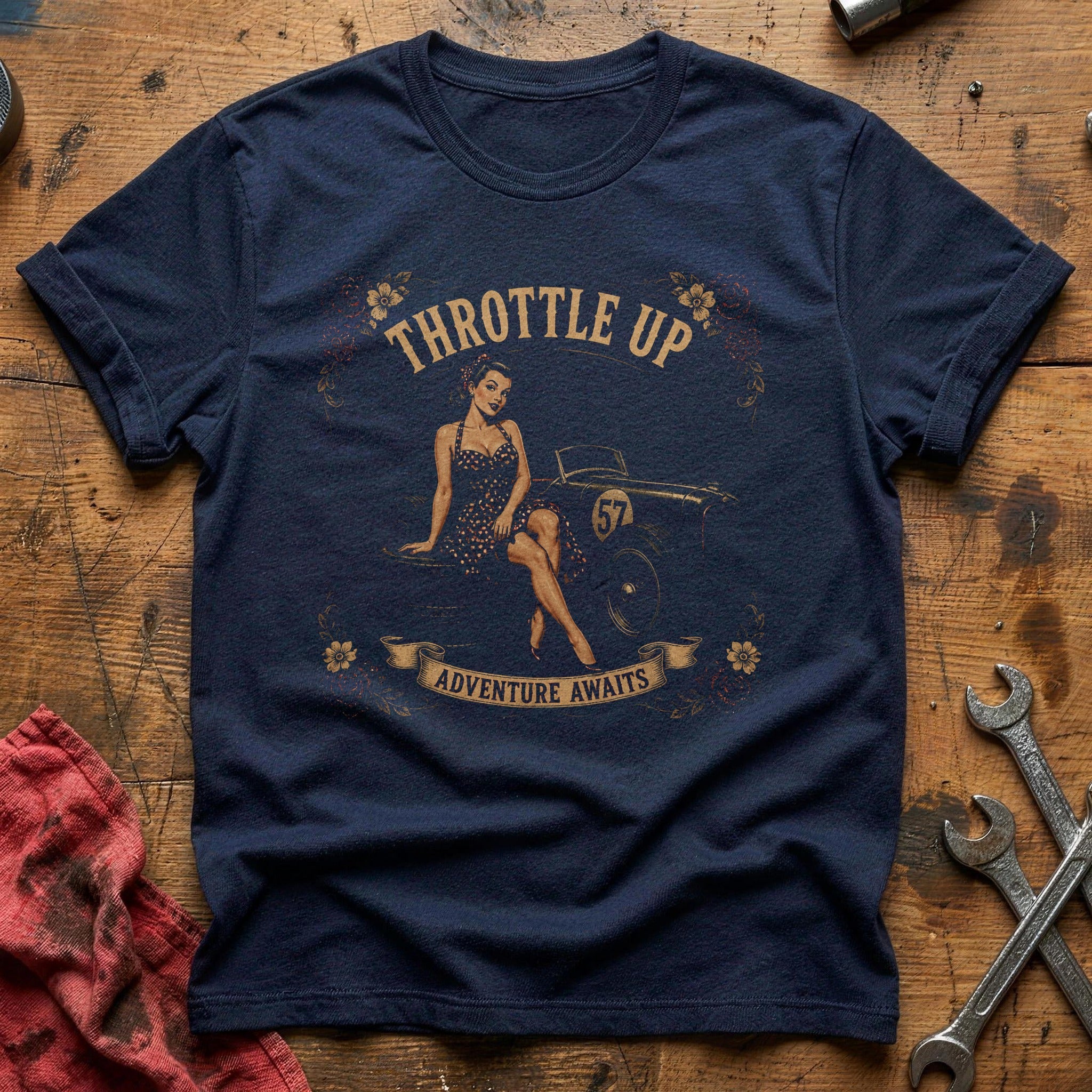 Adventure Awaits T-Shirt - Navy