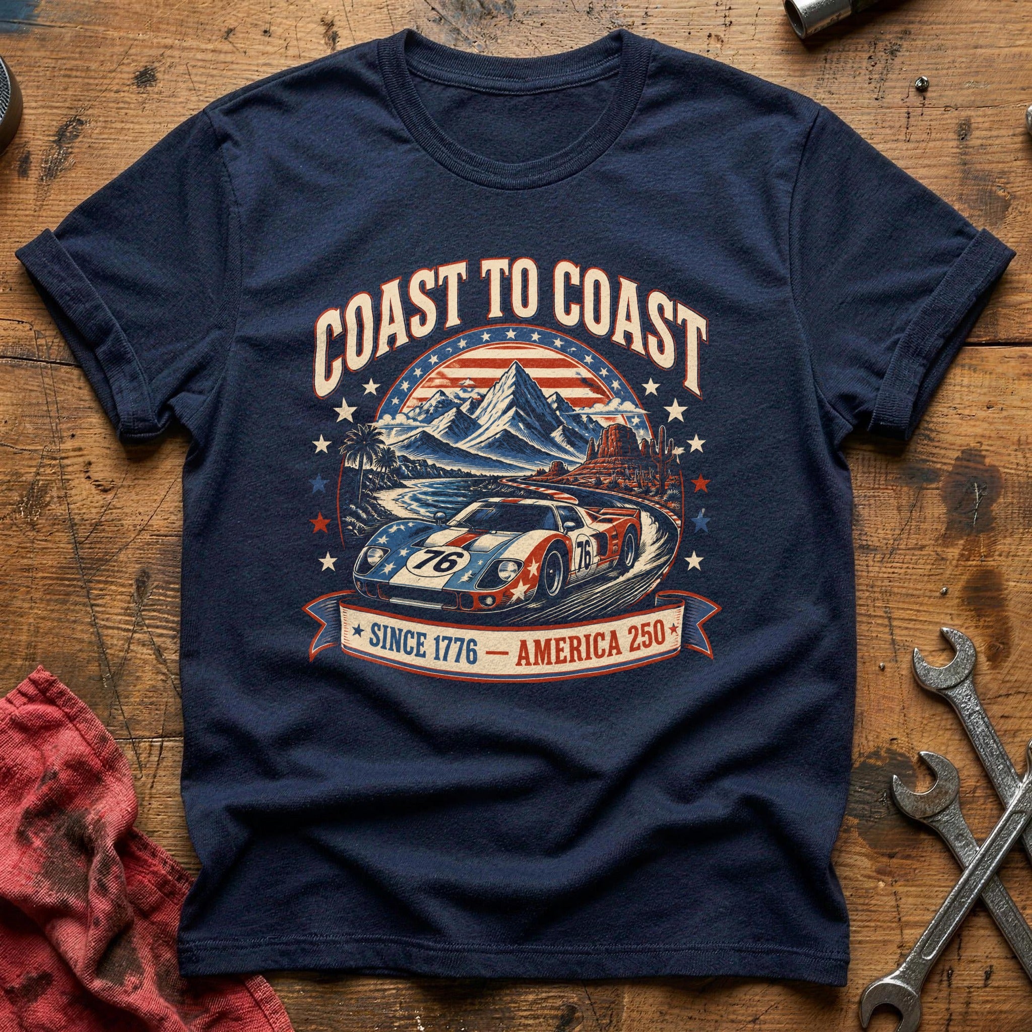 America's Open Road T-Shirt - Navy