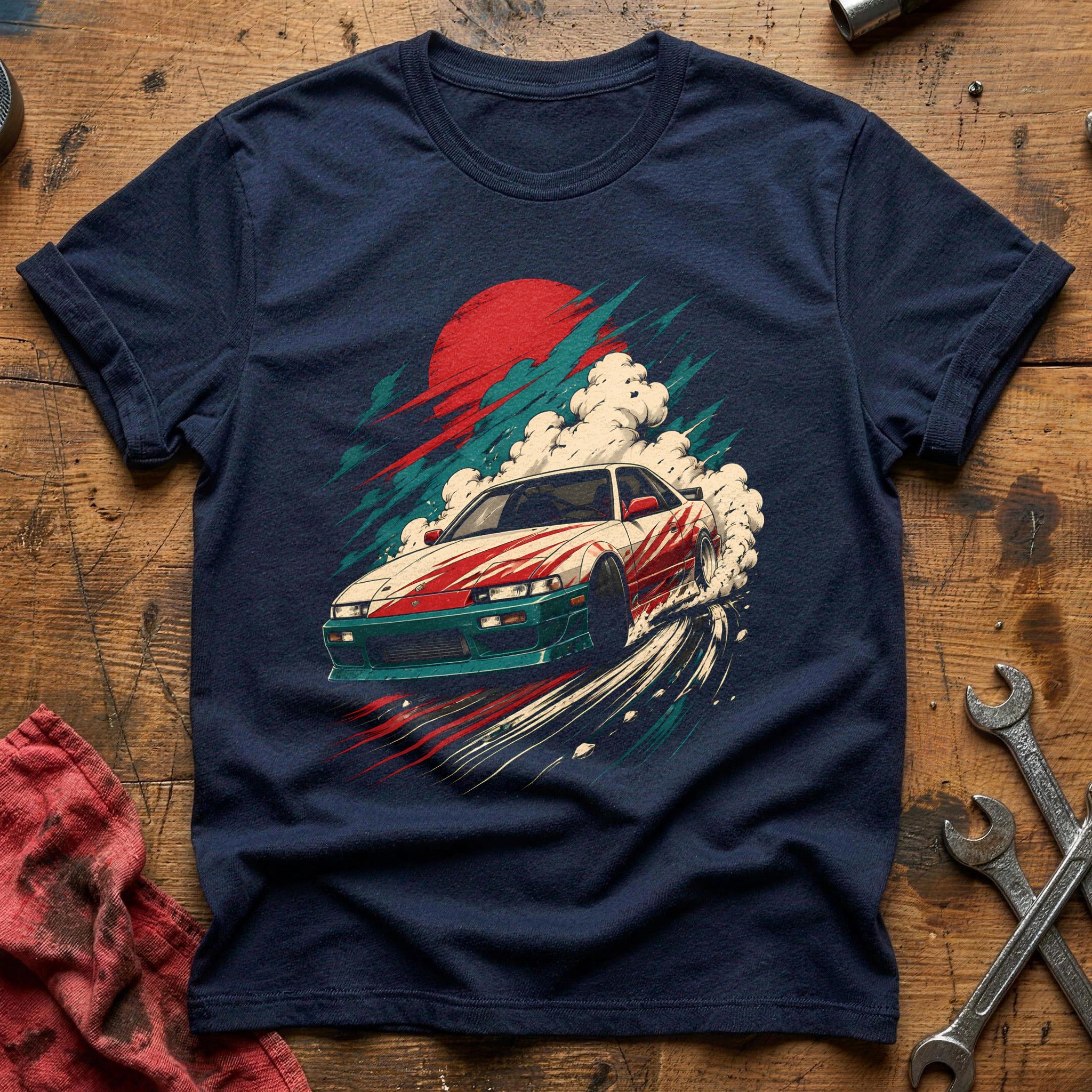 Anime Drift 25 T-Shirt - Navy