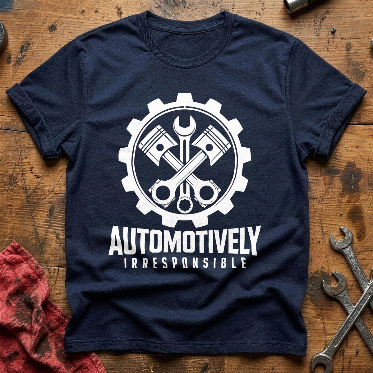 Automotively Irresponsible 96 T-Shirt - Navy