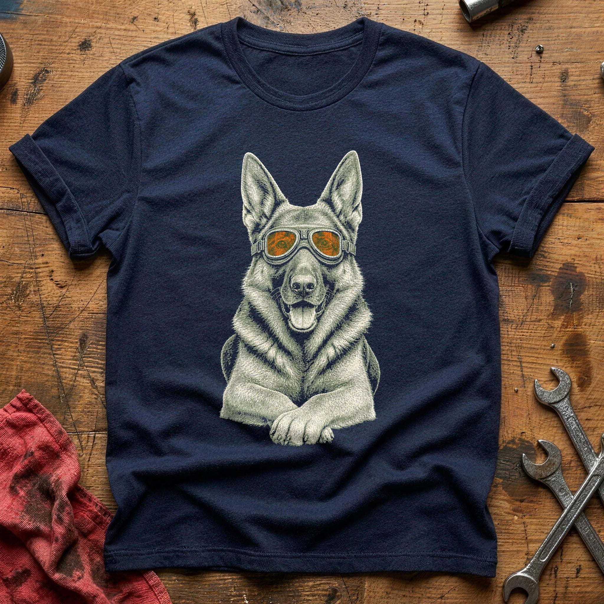 Aviator Shepherd T-Shirt - Navy