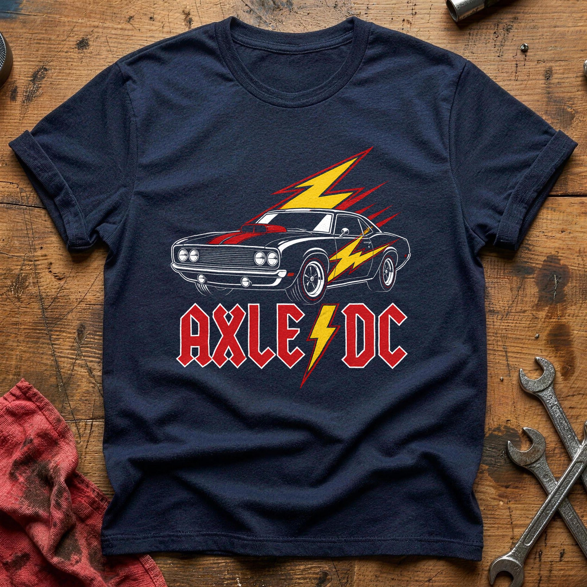 Axle & Volts T-Shirt - Navy