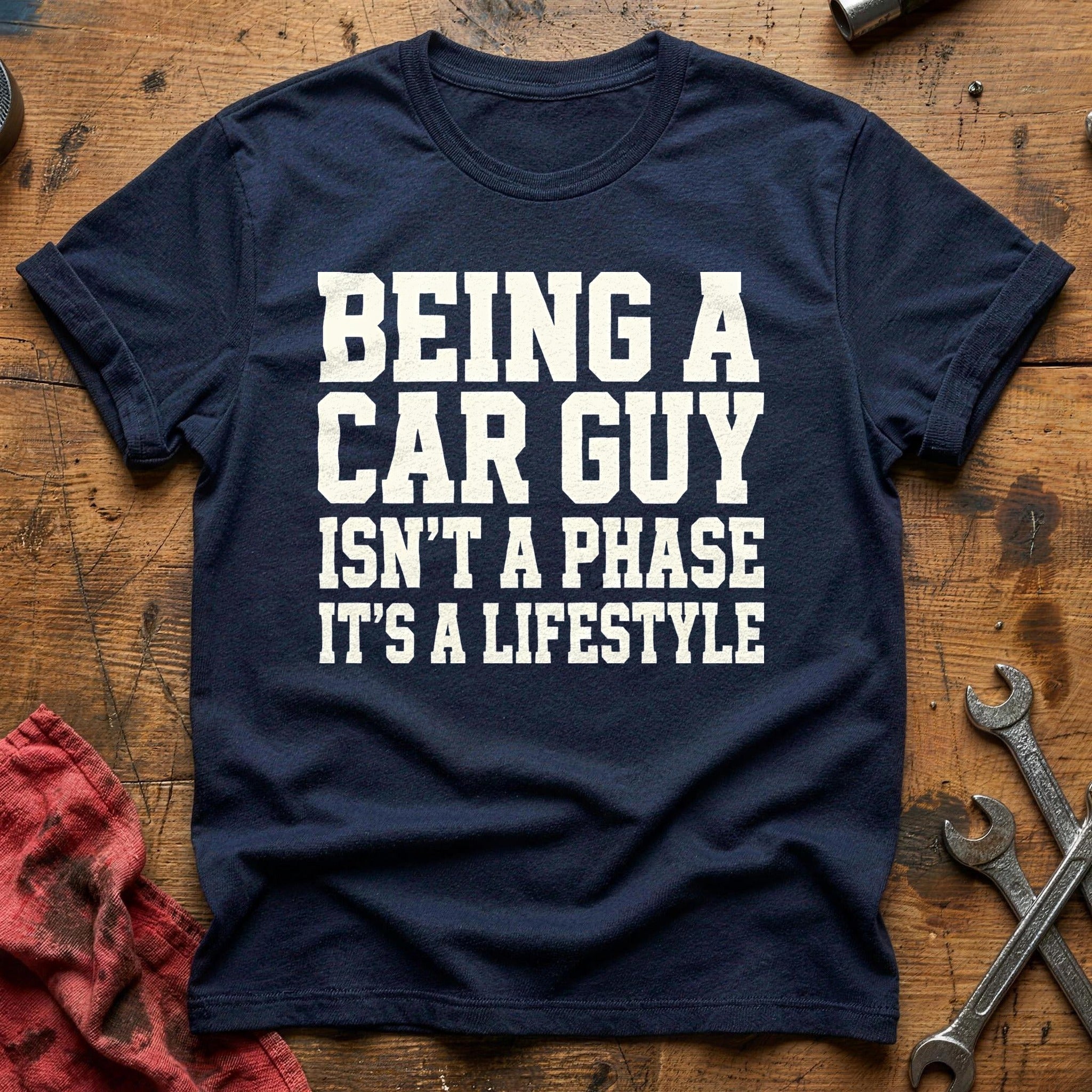 Being A Car Guy Isnt A Phase Its A Lifestyle 43 T-Shirt - Navy