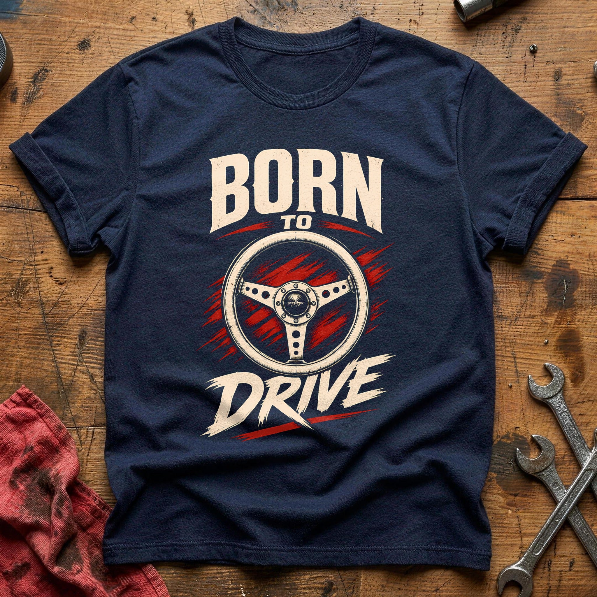 Born To Drive 62 T-Shirt - Navy