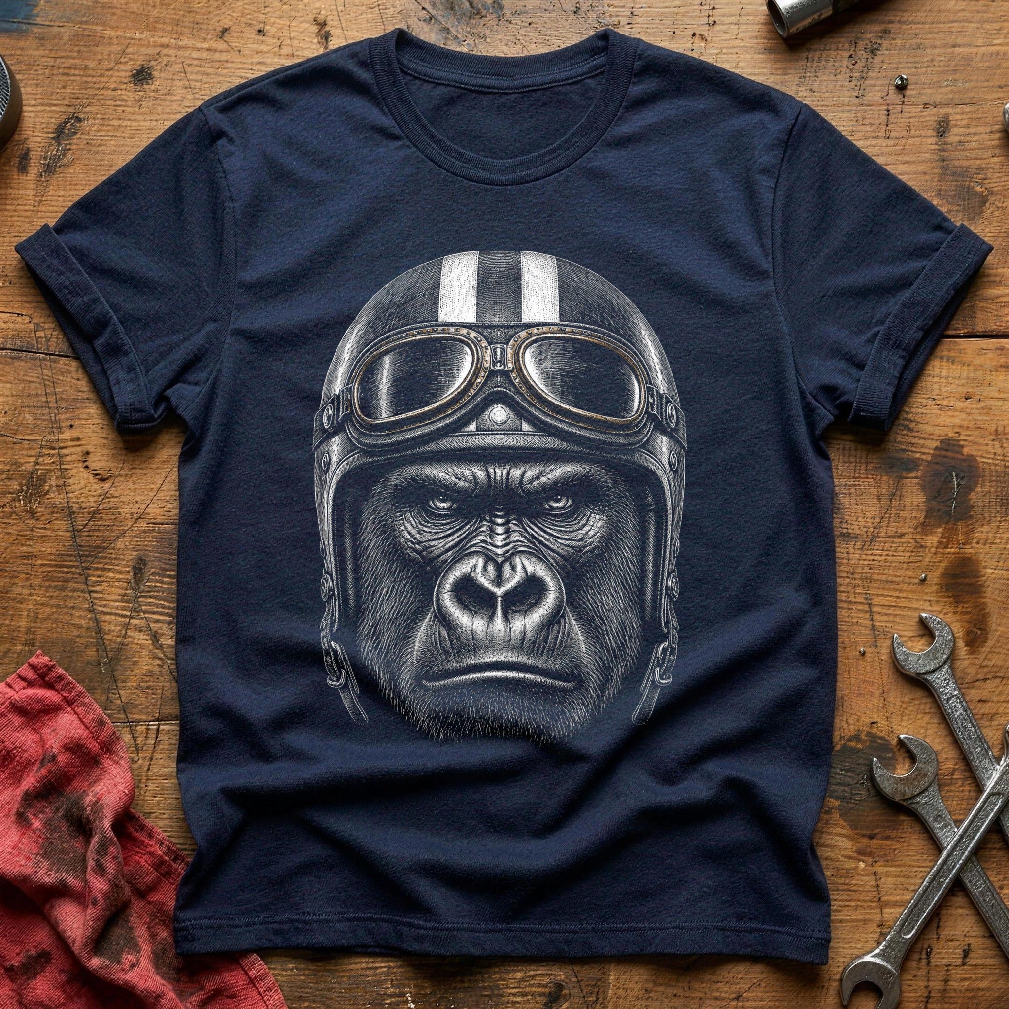 Brass Goggles Grind T-Shirt - Navy