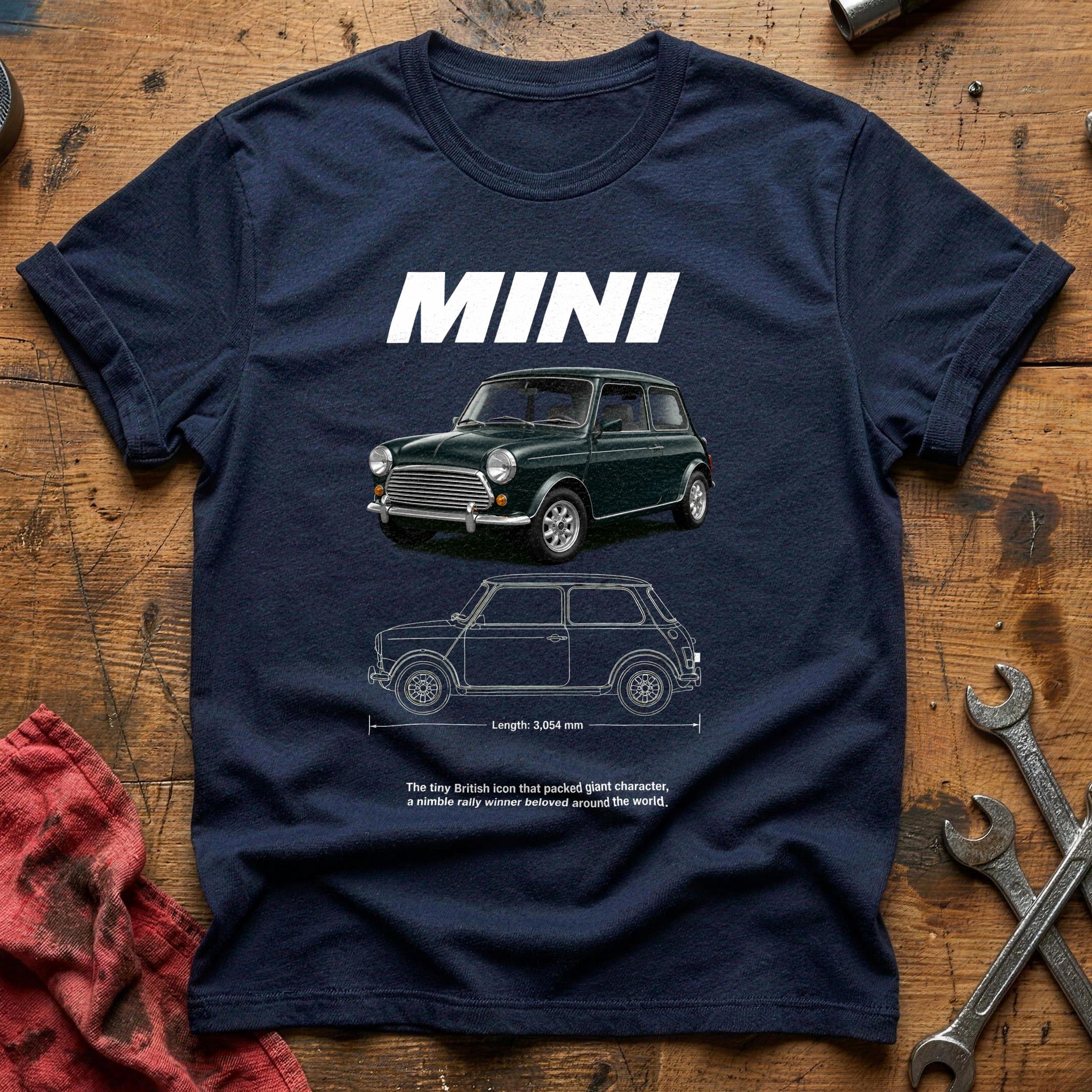 British Micro T-Shirt - Navy