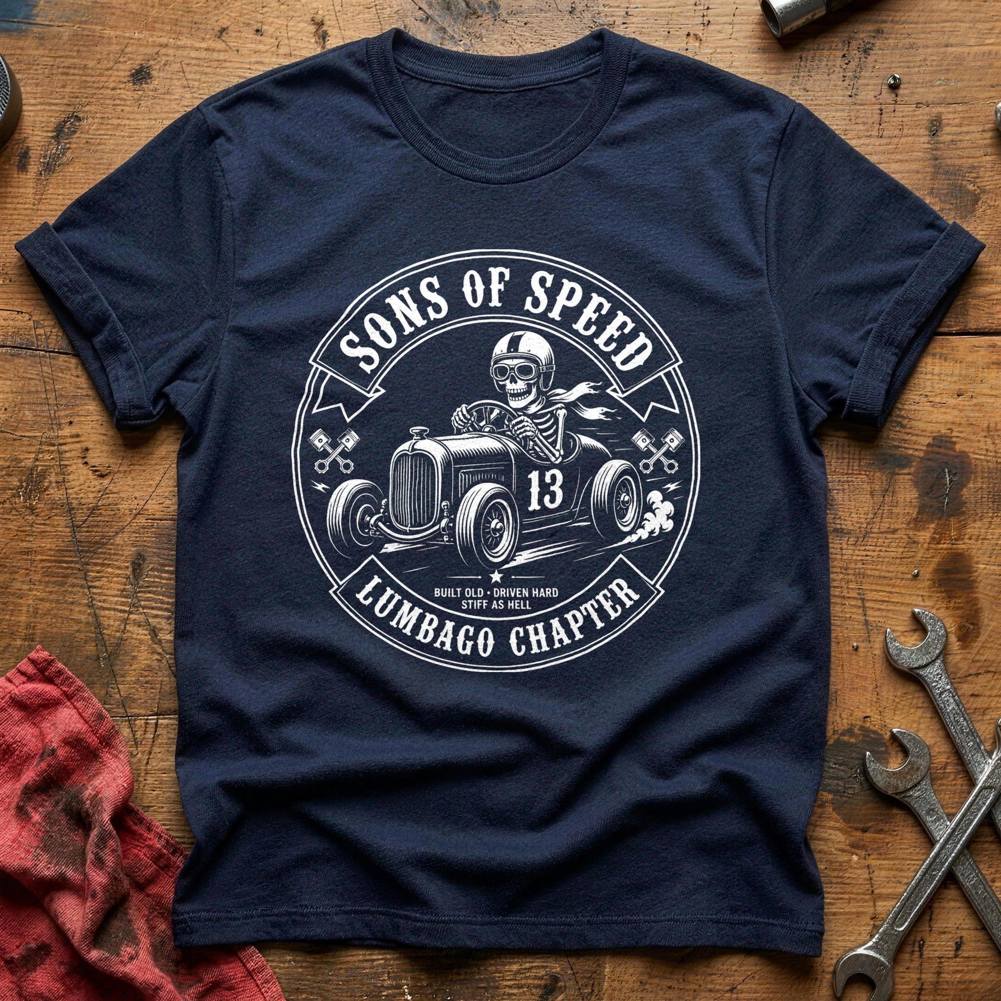 Built Old, Driven Hard T-Shirt - Navy