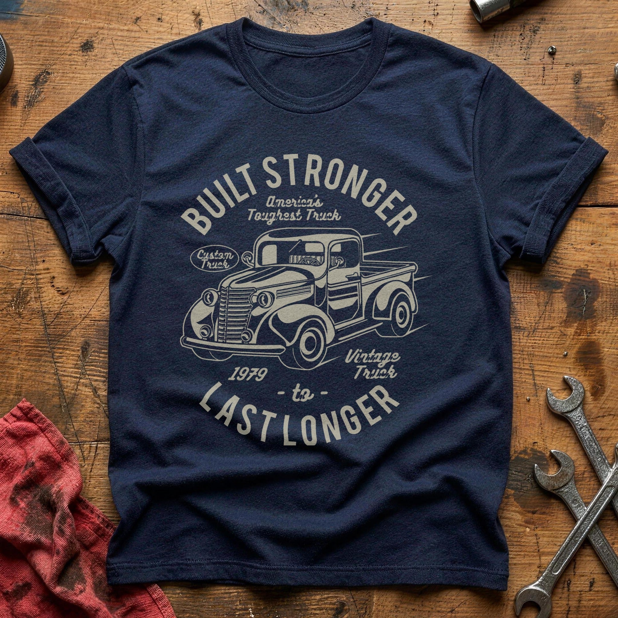 Built stronger 3 T-Shirt - Navy