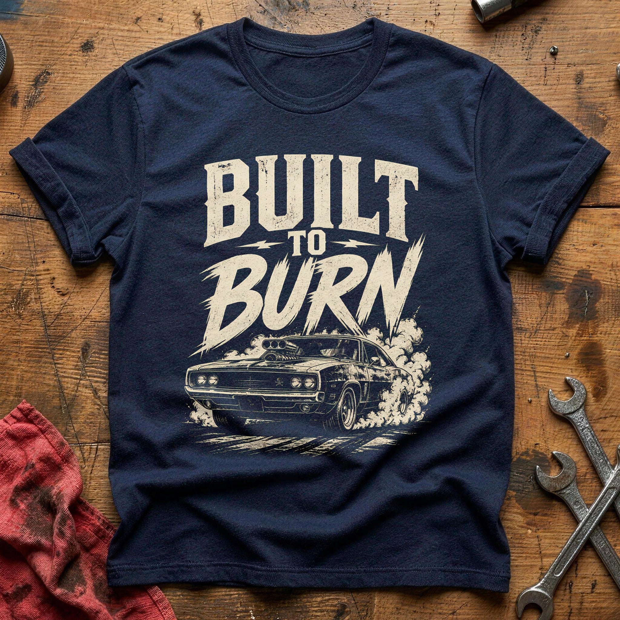 Built to Burn T-Shirt - Navy