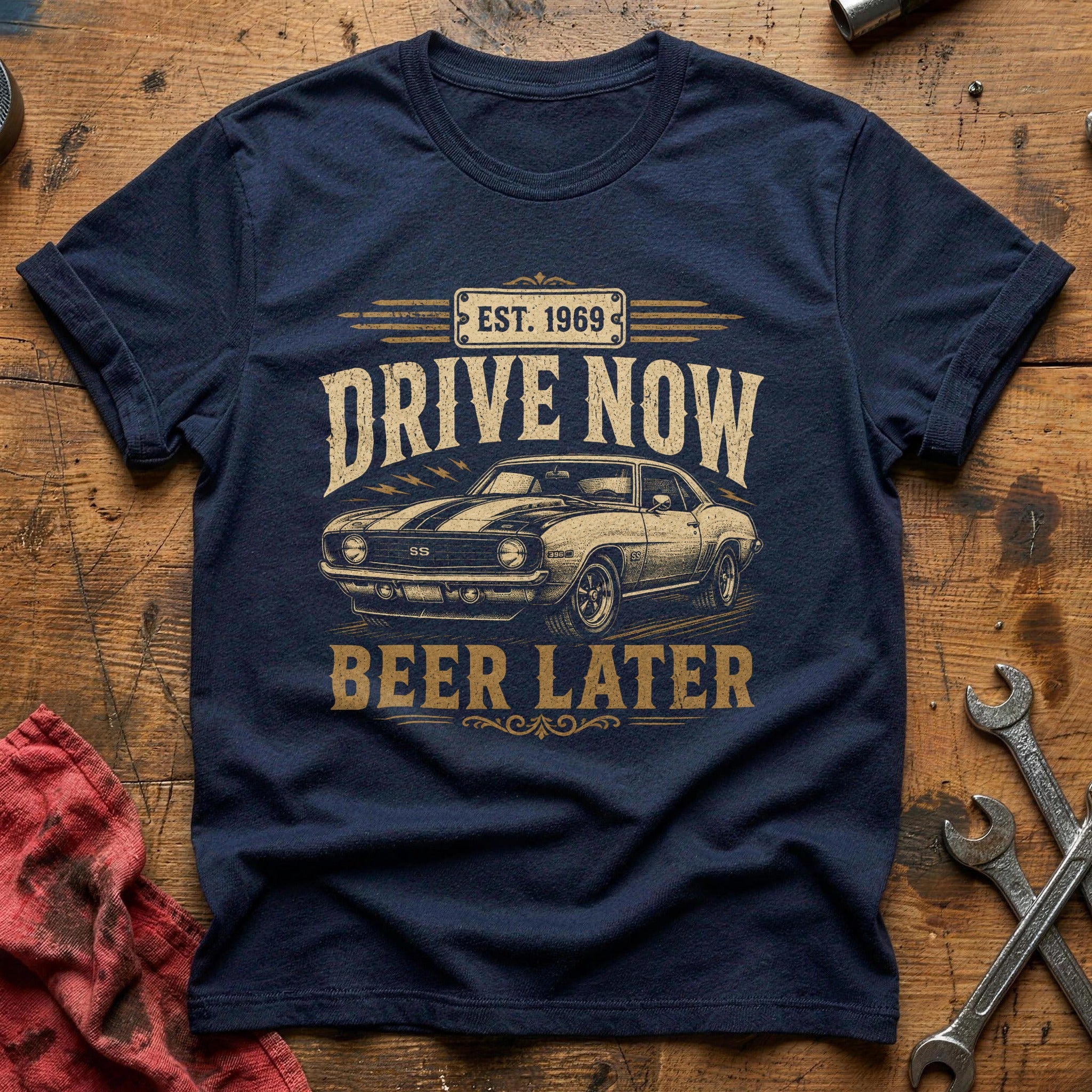 Built & Parked T-Shirt - Navy