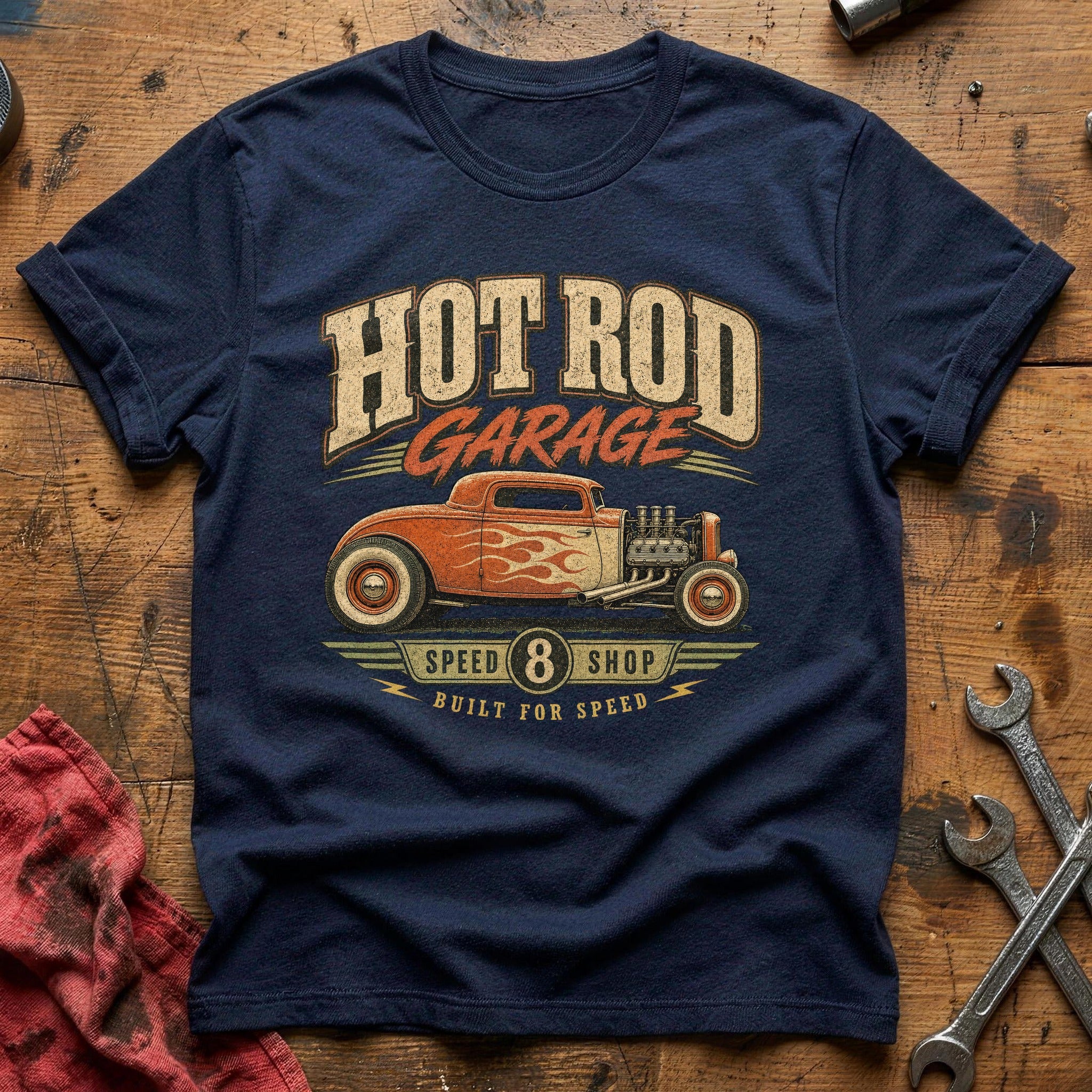 Built for Speed T-Shirt - Navy