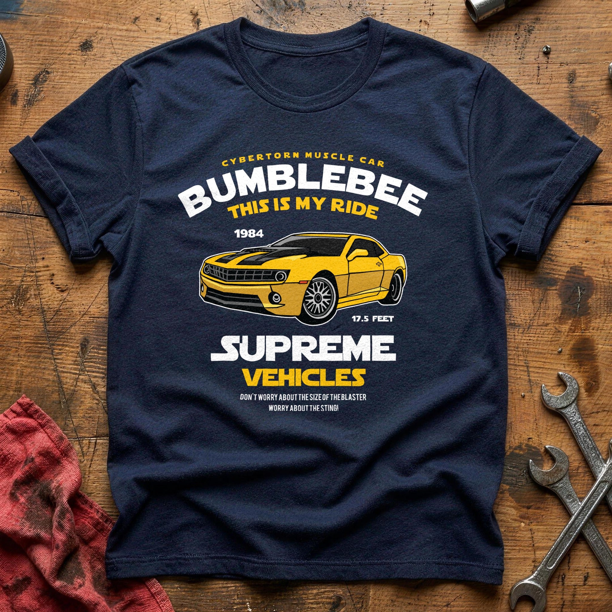 Bumblebee muscle car T-Shirt - Navy
