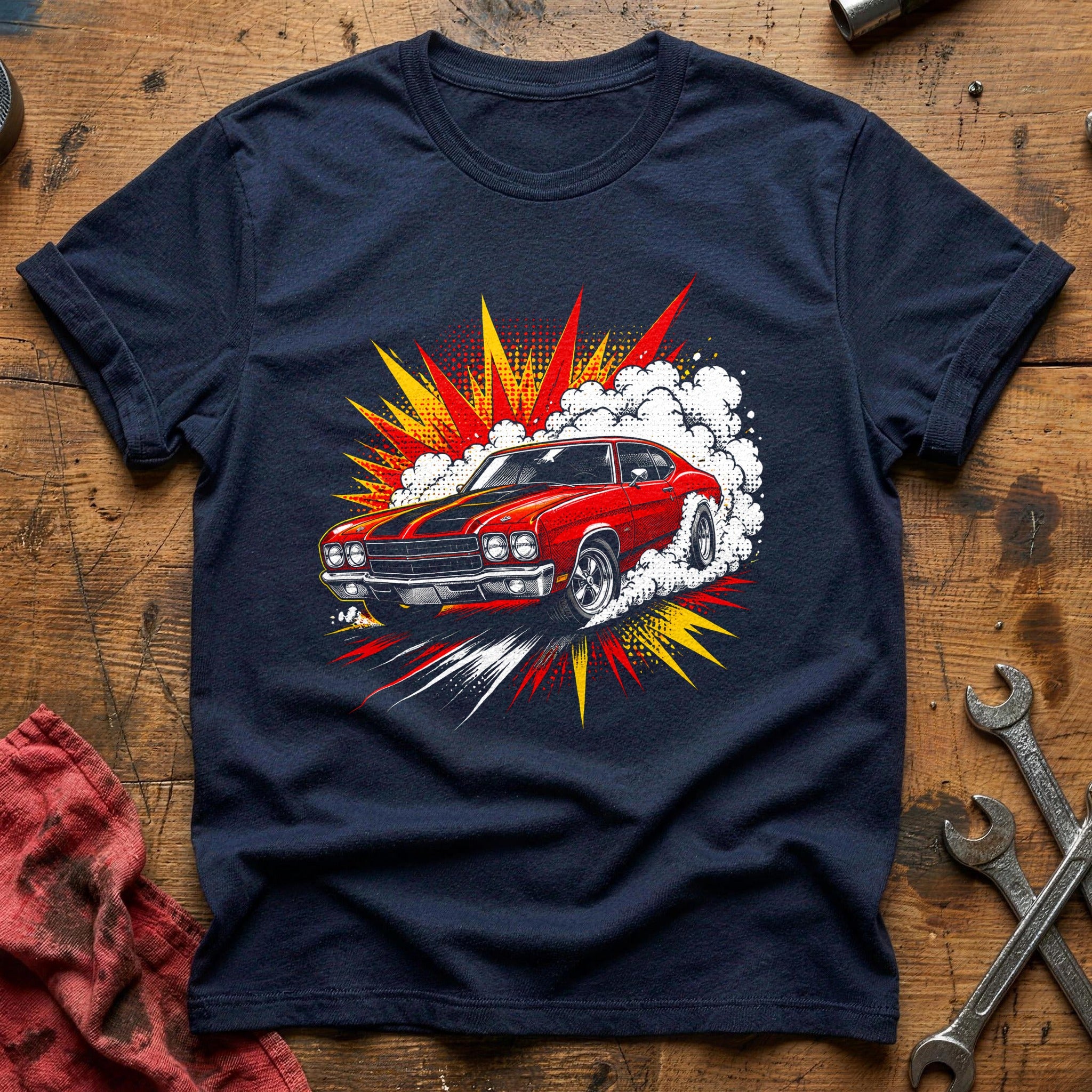 Burnout Blitz T-Shirt - Navy