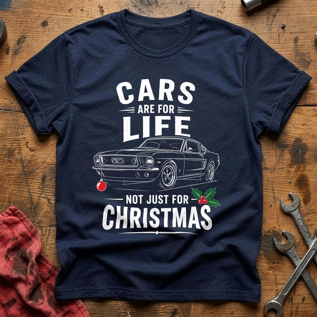 Cars Are For Life Not Just For Christmas 22 T-Shirt - Navy