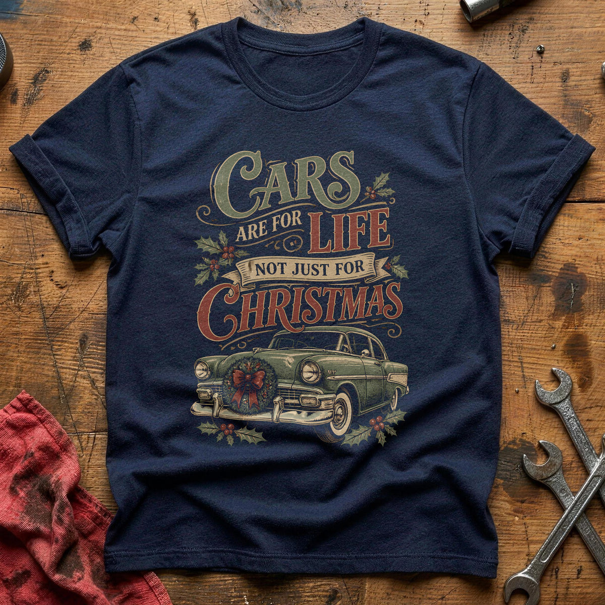 Cars Are For Life Not Just For Christmas 74 T-Shirt - Navy