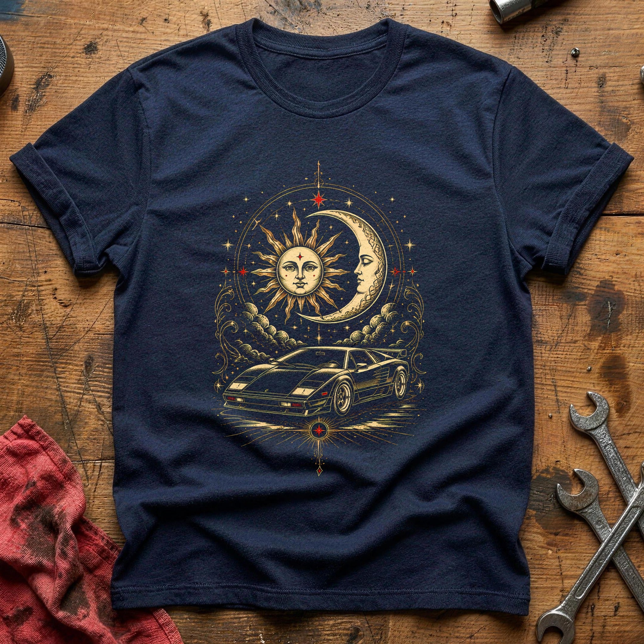 Celestial Racer T-Shirt - Navy