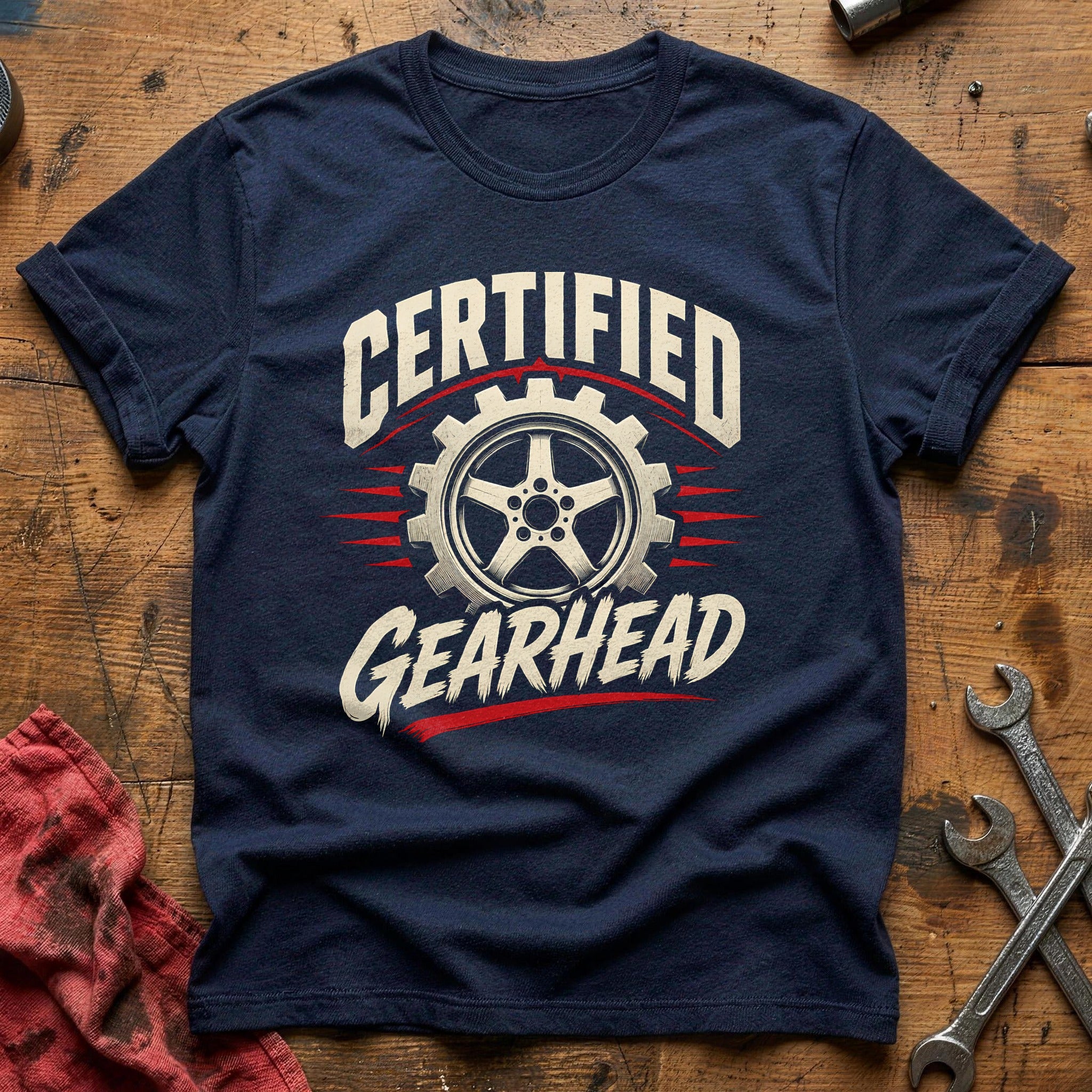 Certified Gearhead 80 T-Shirt - Navy
