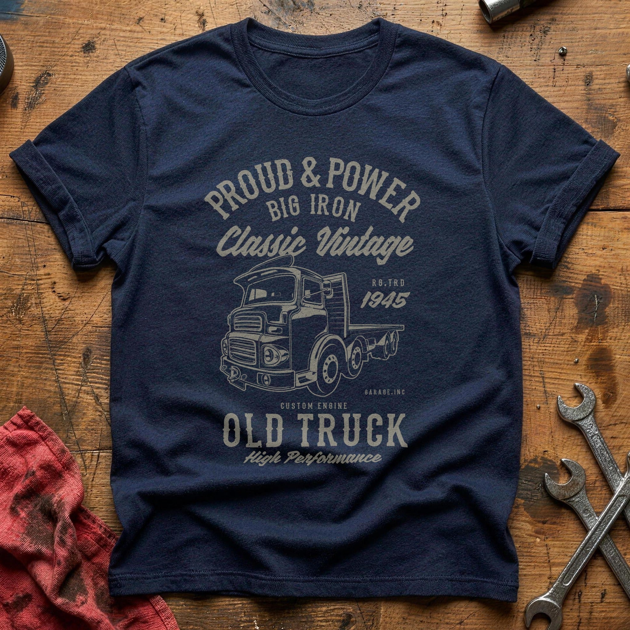 Classic old truck T-Shirt - Navy