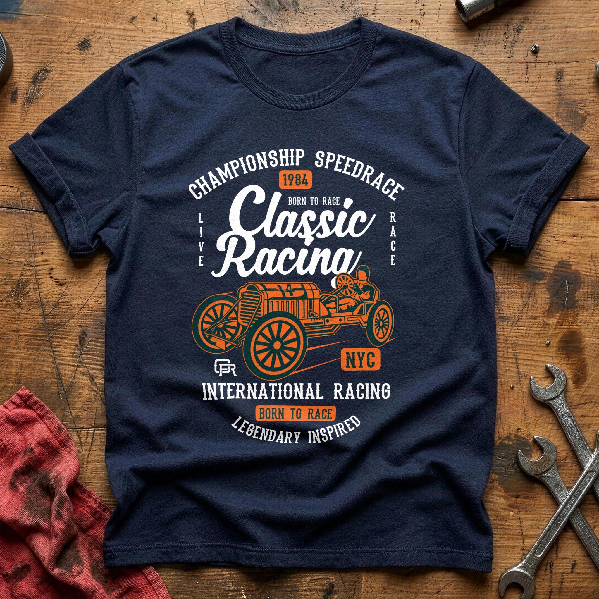 Classic racing T-Shirt - Navy