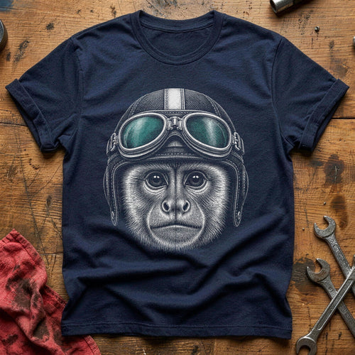 Cockpit Ape T-Shirt - Navy